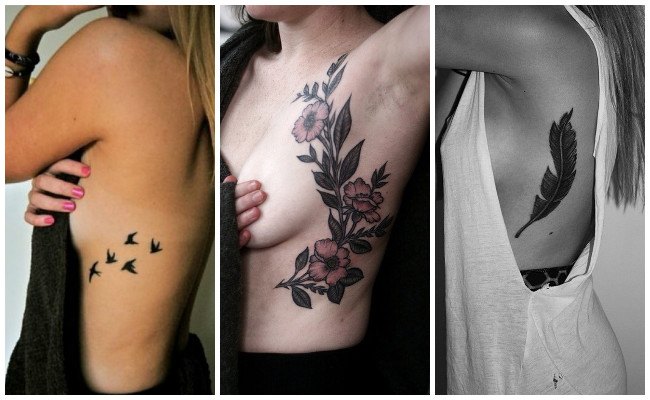 Diseños de tatuajes en las costillas