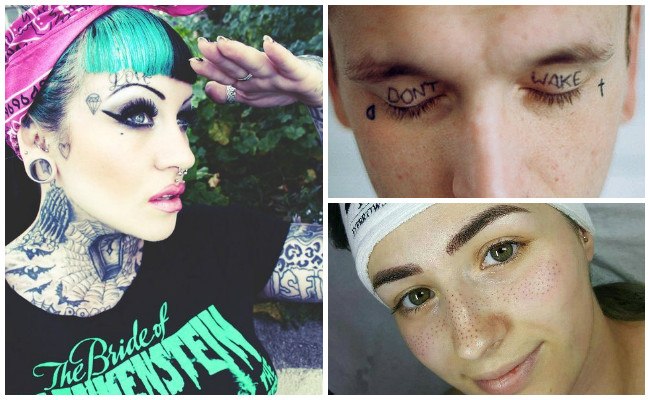 Fotos de tatuajes en la cara