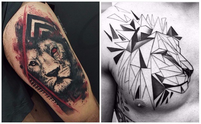 Imágenes de tatuajes de leones tribales
