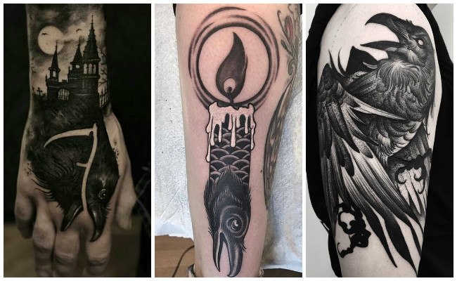 Imágenes de tatuajes de cuervos
