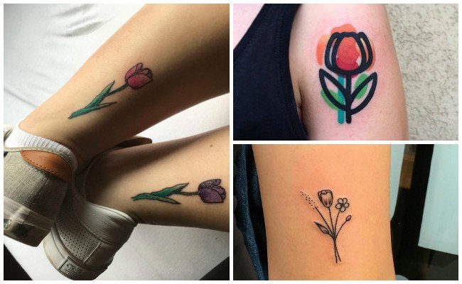 Imágenes de tatuajes de tulipanes