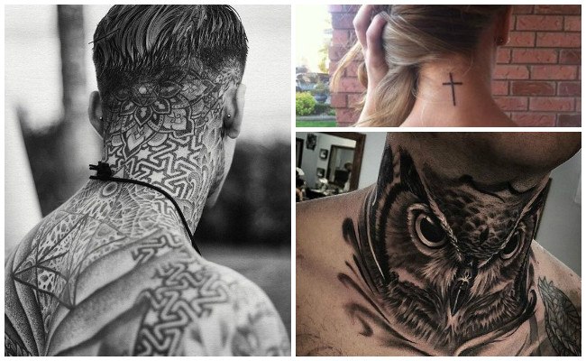 Imágenes de tatuajes en el cuello