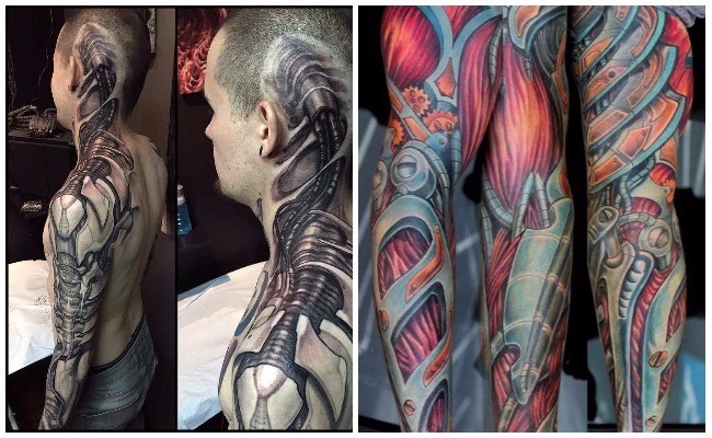 Los mejores tatuajes biomecánicos del mundo
