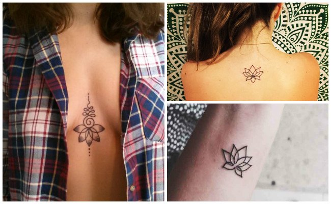 Plantillas de flor de loto para tatuaje