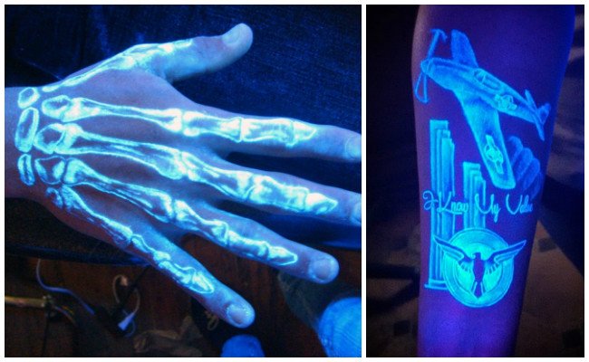 Riesgos de los tatuajes fluorescentes