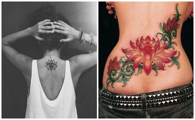 Tattoo flor de loto mujer