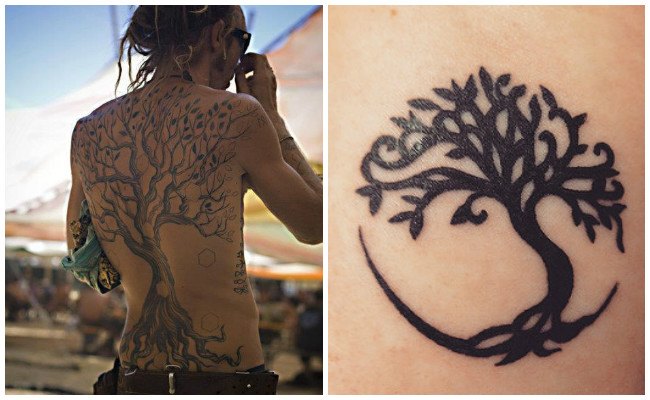 Tatuaje árbol de la vida celta