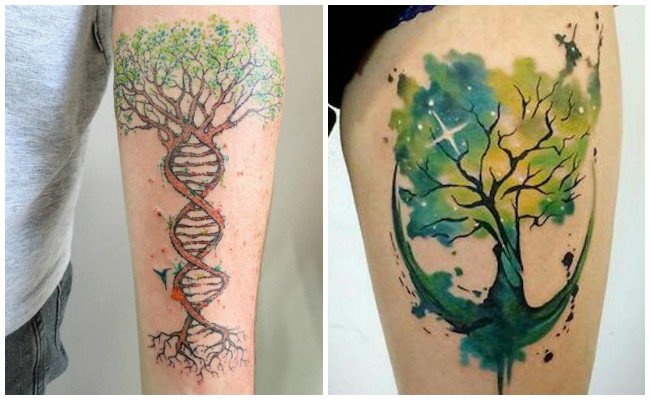 Tatuaje árbol de la vida nórdico