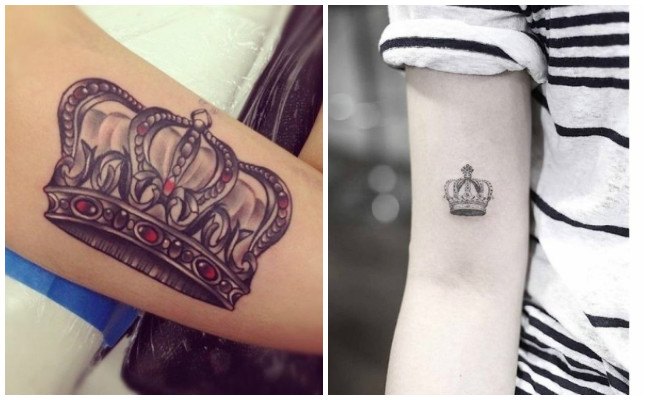 Tatuaje de corona de Rey