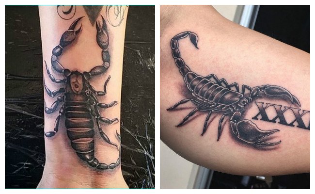 Tatuaje de escorpión pequeño