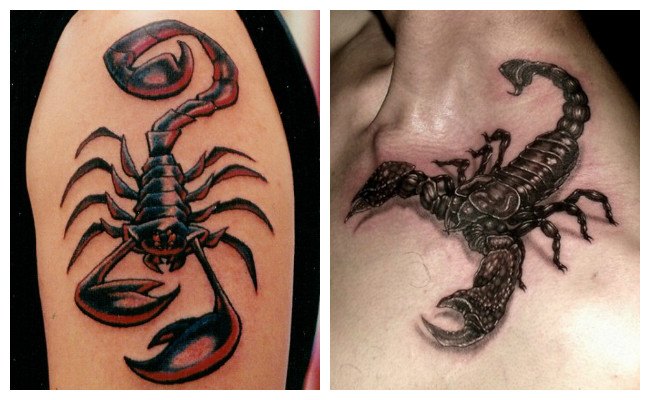 Tatuaje de escorpión zodiacal