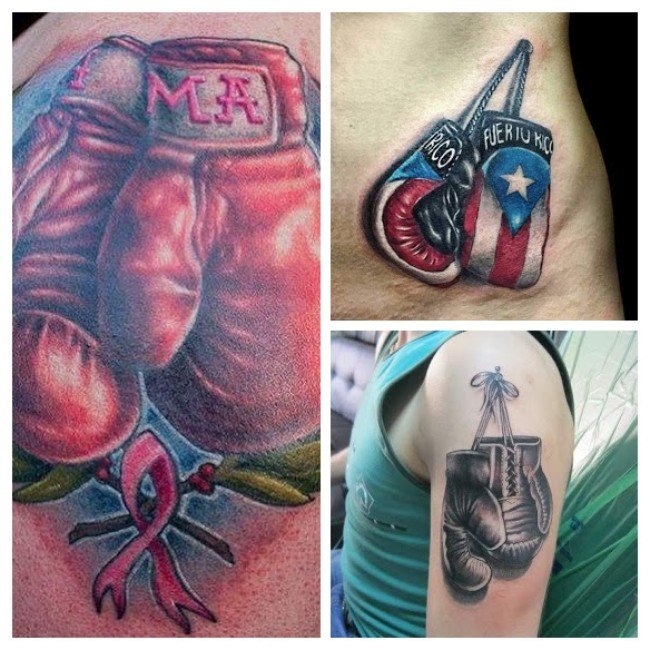 Significado de los tatuajes de guantes de boxeo