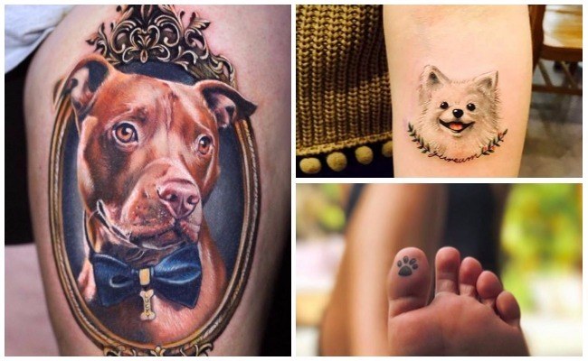 Tatuaje de huella de perro