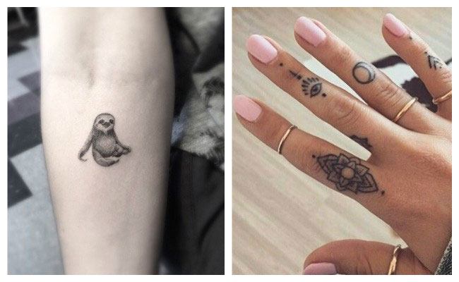 Tatuajes minimalistas en la mano