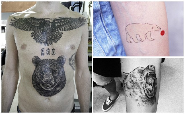 Tatuaje de oso de peluche