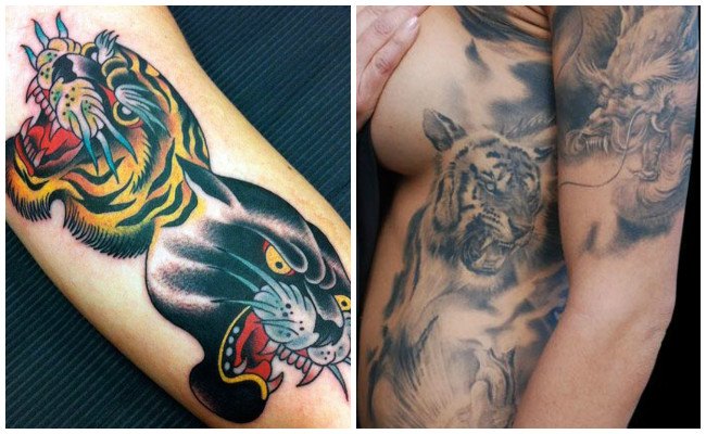 Tatuaje de tigre oriental