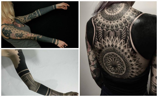 Tatuajes blackout y diseños
