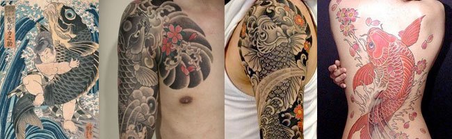 tatuajes carpa koi pez japones
