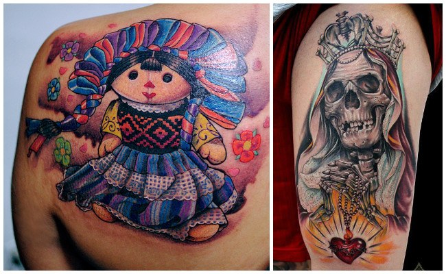 Tatuajes chicanos en el brazo