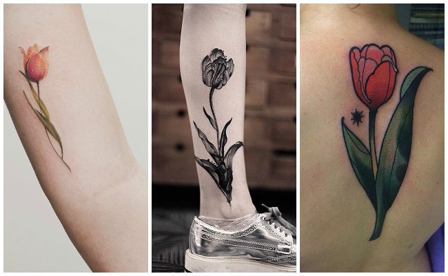 Tatuajes con tulipanes