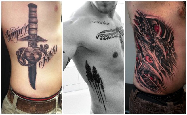 Tatuajes en las costillas para hombre