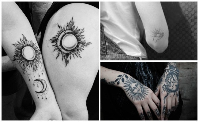 Tatuajes d sol y luna