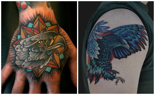 Tatuajes de águilas en 3d