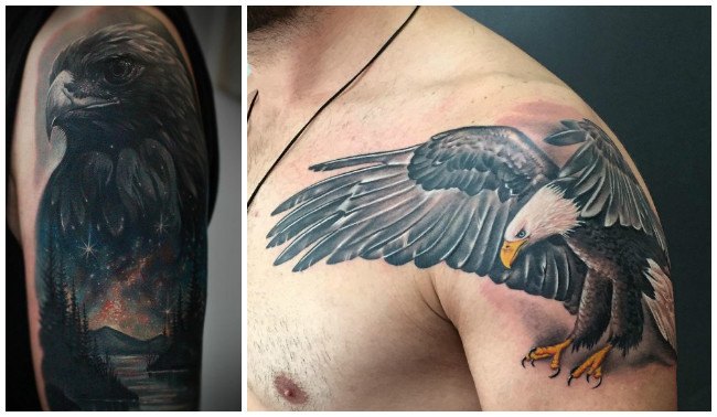 Tatuajes de águilas y halcones