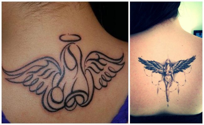 Tatuajes de ángeles en el pecho