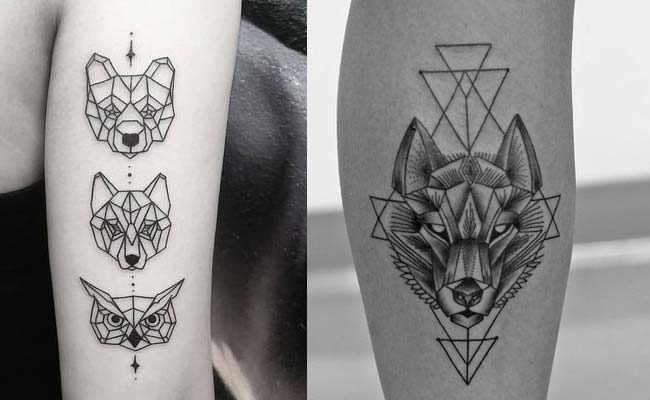 Tatuajes de animales geometricos