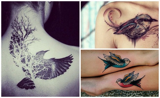 Tatuajes de aves volando