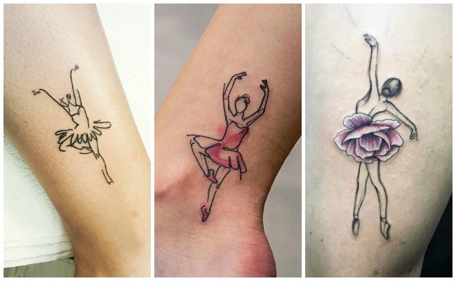 Tatuajes de bailarinas en el antebrazo