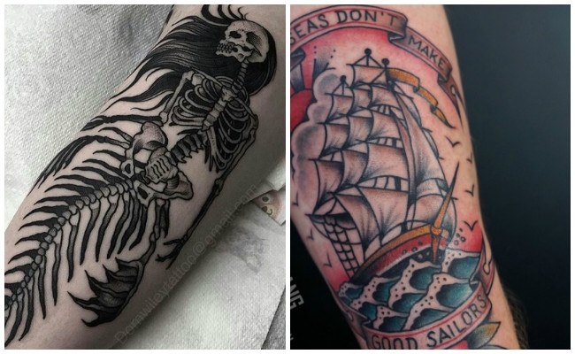 Tatuajes de barcos antiguos