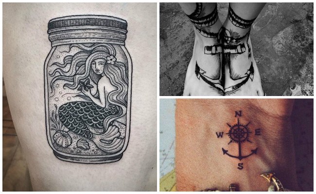 Tatuajes de barcos en el brazo