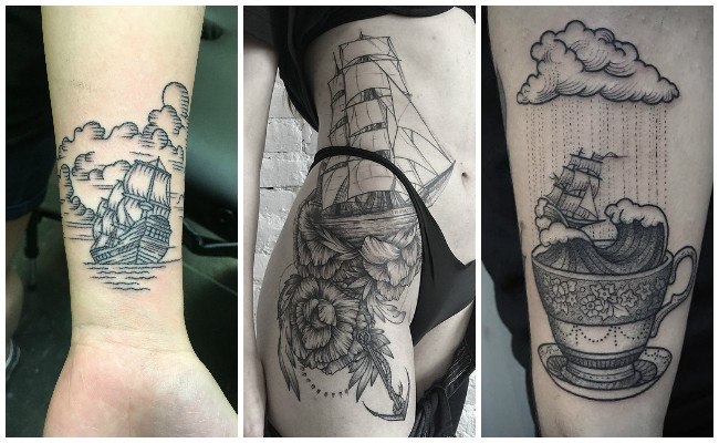 Tatuajes de barcos piratas