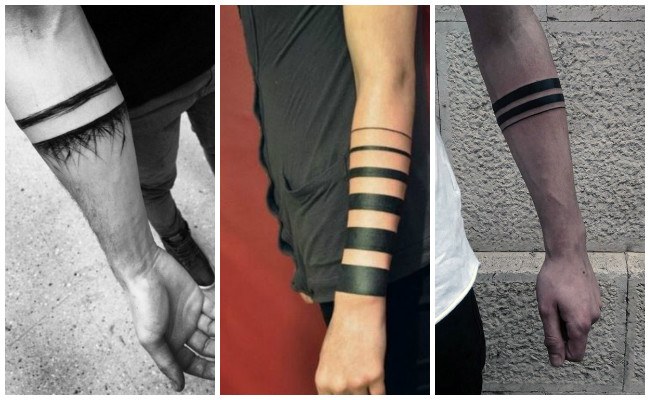 Tatuajes de brazaletes en la pierna