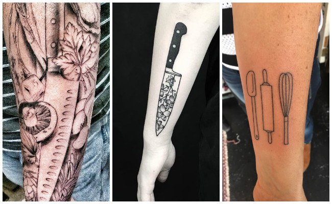 Tatuajes para chef hombres y mujeres enamorados de la cocina