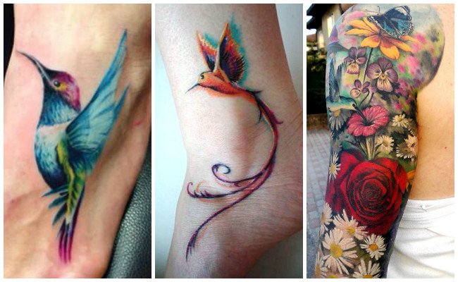 Tatuajes de colibríes pequeños