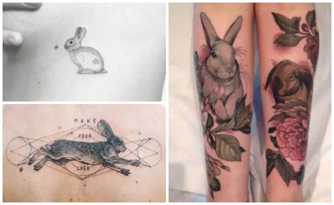 Tatuajes de conejos en mujeres