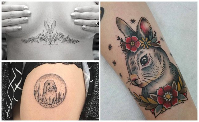 Tatuajes de conejos tiernos