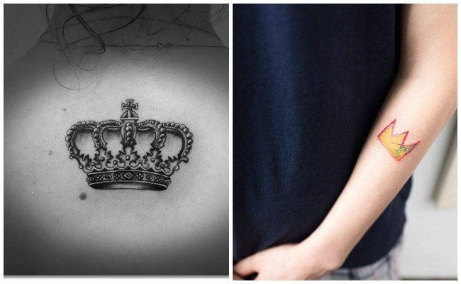 Tatuajes de coronas de rey para hombres