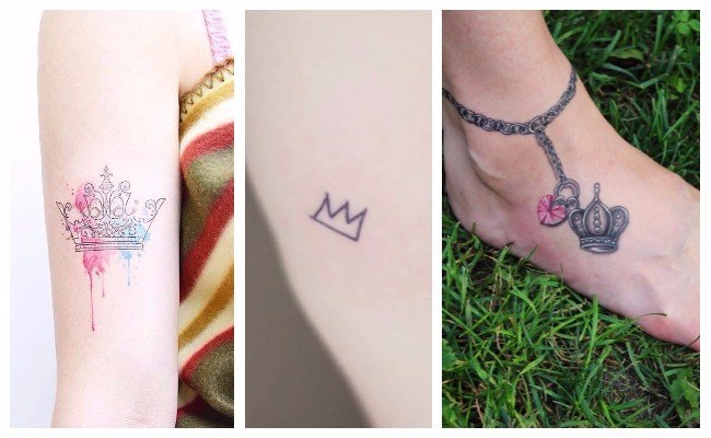 Tatuajes de coronas de princesas