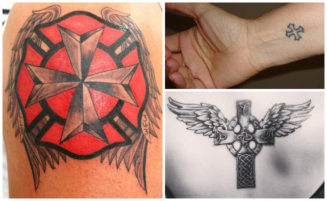 Tatuaje de cruz simple