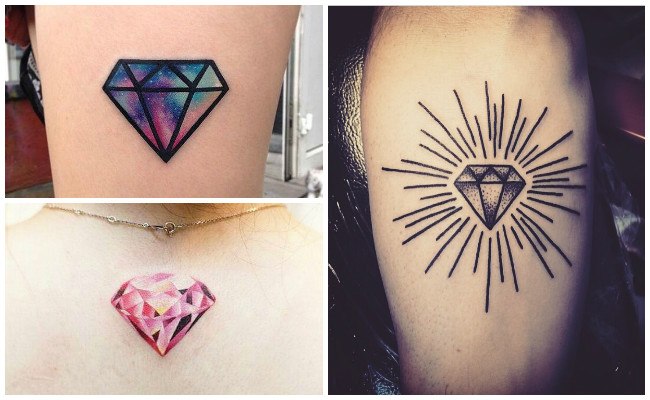 Tatuajes de diamantes que sacarán tu lado más exclusivo
