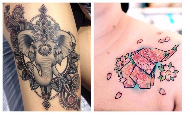 Tatuajes de elefantes budistas