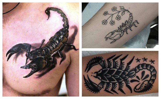 Tatuajes de escorpiones para mujeres