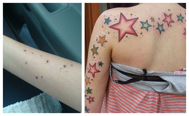 Tatuajes de estrellas pequeñas