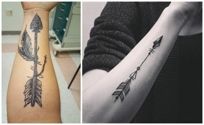 Tatuajes de flechas minimalistas
