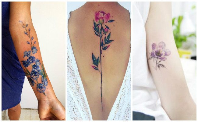 Tatuajes de flores chinas