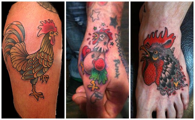 Tatuajes de gallos peleando